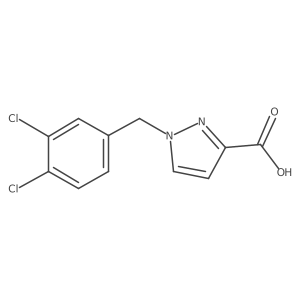 1-(3,4-Dichlorobenzyl)-1H-pyrazole-3-carboxylic acid结构式
