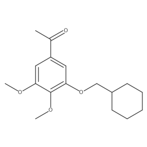 1-[3-(Cyclohexylmethoxy)-4,5-dimethoxyphenyl]ethanone结构式