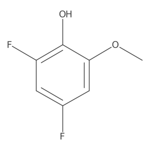 2,4-Difluoro-6-methoxyphenol结构式