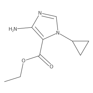 ethyl 4-amino-1-cyclopropyl-1H-imidazole-5-carboxylate Structure