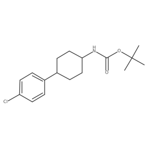 [4-(4-Chloro-phenyl)-cyclohexyl]-carbamic acid tert-butyl ester结构式