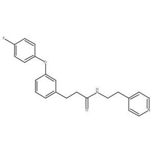 3-[3-(4-fluorophenoxy)phenyl]-N-[2-(pyridin-4-yl)ethyl]propanamide结构式