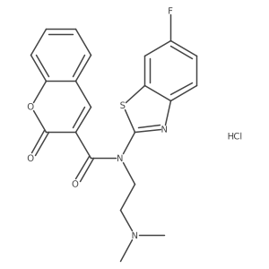 N-(2-(dimethylamino)ethyl)-N-(6-fluorobenzo[d]thiazol-2-yl)-2-oxo-2H-chromene-3-carboxamide hydrochloride Structure