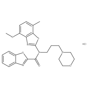 N-(4-methoxy-7-methylbenzo[d]thiazol-2-yl)-N-(3-morpholinopropyl)benzo[d]thiazole-2-carboxamide hydrochloride Structure