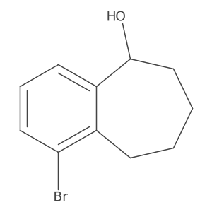 1-bromo-6,7,8,9-tetrahydro-5H-benzo[7]annulen-5-ol结构式