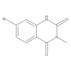 7-bromo-2-hydroxy-3-methylquinazolin-4(3H)-one结构式
