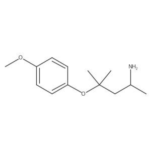 4-(4-Methoxyphenoxy)-4-methyl-2-pentanamine Structure