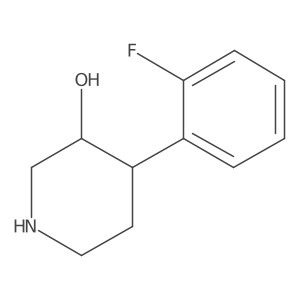 4-(2-Fluorophenyl)piperidin-3-ol结构式