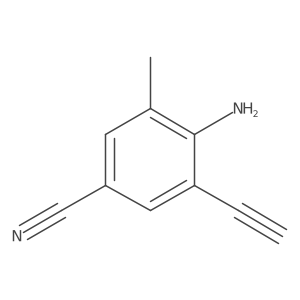 4-Amino-3-ethynyl-5-methylbenzonitrile Structure