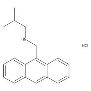 (Anthracen-9-ylmethyl)(2-methylpropyl)amine hydrochloride Structure