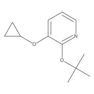 2-Tert-butoxy-3-cyclopropoxypyridine结构式
