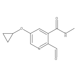5-Cyclopropoxy-2-formyl-N-methylnicotinamide Structure