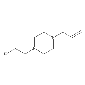 2-[4-(2-Hydroxyethyl)piperazin-1-yl]acetaldehyde Structure