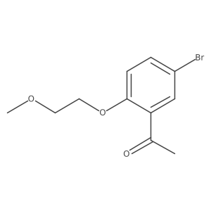 1-(5-Bromo-2-(2-methoxyethoxy)phenyl)ethanone Structure