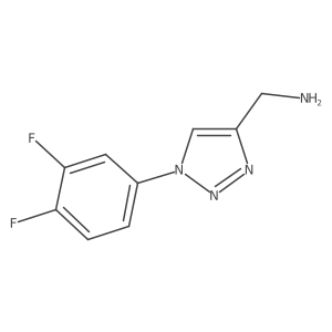 [1-(3,4-difluorophenyl)-1H-1,2,3-triazol-4-yl]methanamine结构式