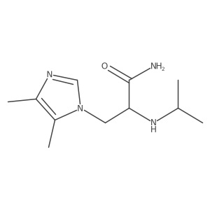3-(4,5-dimethyl-1H-imidazol-1-yl)-2-[(propan-2-yl)amino]propanamide Structure