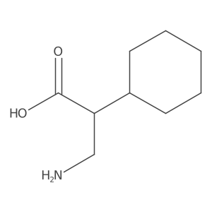 (S)-3-Amino-2-cyclohexylpropanoic acid Structure