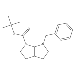 (3AR,6AS)-Tert-butyl 6-benzylhexahydropyrrolo[2,3-B]pyrrole-1(2H)-carboxylate结构式
