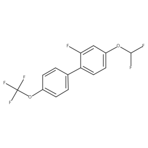 4-(Difluoromethoxy)-2-fluoro-4'-(trifluoromethoxy)-1,1'-biphenyl Structure