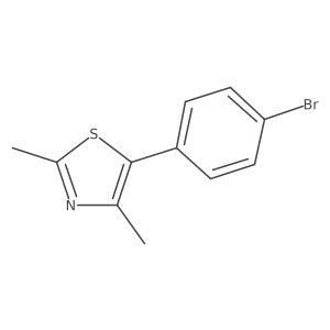 5-(4-Bromophenyl)-2,4-dimethylthiazole Structure