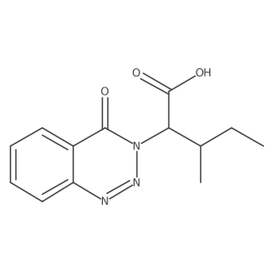 3-methyl-2-(4-oxo-1,2,3-benzotriazin-3(4H)-yl)pentanoic acid Structure