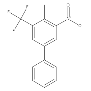2-Methyl-1-nitro-5-phenyl-3-(trifluoromethyl)benzene Structure