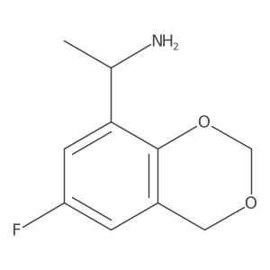 (1s)-1-(6-Fluoro-2,4-dihydro-1,3-benzodioxin-8-yl)ethan-1-amine结构式
