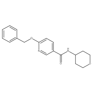 N-(oxan-4-yl)-6-phenylmethoxypyridine-3-carboxamide结构式