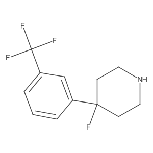 4-Fluoro-4-[3-(trifluoromethyl)phenyl]piperidine Structure