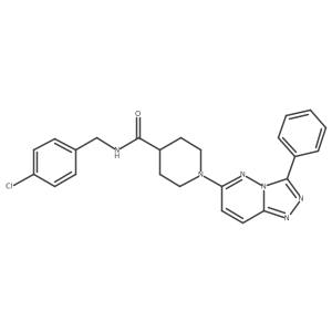 N-(4-chlorobenzyl)-1-(3-phenyl[1,2,4]triazolo[4,3-b]pyridazin-6-yl)piperidine-4-carboxamide Structure