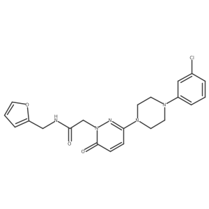 2-{3-[4-(3-chlorophenyl)piperazin-1-yl]-6-oxopyridazin-1(6H)-yl}-N-(furan-2-ylmethyl)acetamide Structure