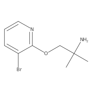 1-[(3-Bromo-2-pyridyl)oxy]-2-methyl-propan-2-amine结构式