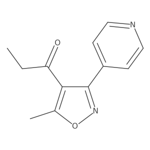 1-(5-Methyl-3-(pyridin-4-yl)isoxazol-4-yl)propan-1-one Structure
