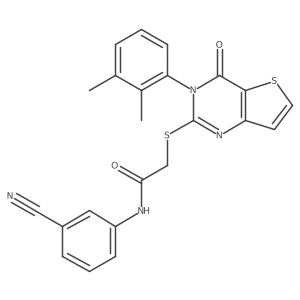 N-(3-cyanophenyl)-2-{[3-(2,3-dimethylphenyl)-4-oxo-3,4-dihydrothieno[3,2-d]pyrimidin-2-yl]sulfanyl}acetamide Structure