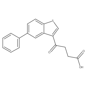 4-Oxo-4-(5-phenylbenzo[b]thiophen-3-yl)butanoic acid Structure