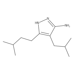 4-Isobutyl-3-isopentyl-1h-pyrazol-5-amine结构式