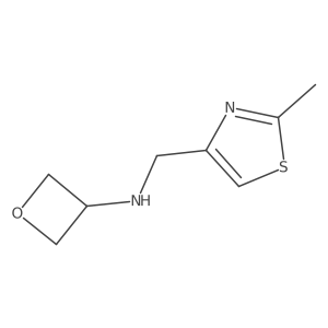N-[(2-methyl-1,3-thiazol-4-yl)methyl]oxetan-3-amine Structure
