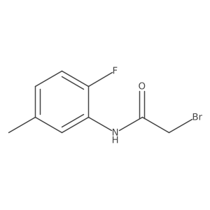 2-bromo-N-(2-fluoro-5-methylphenyl)acetamide Structure