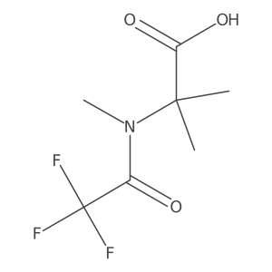 2-methyl-2-(2,2,2-trifluoro-N-methylacetamido)propanoic acid结构式