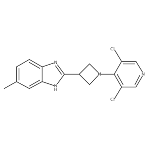 2-[1-(3,5-Dichloro-pyridin-4-YL)-azetidin-3-YL]-5-methyl-1H-benzoimidazole结构式