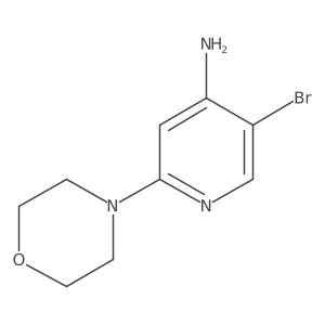 5-Bromo-2-morpholinopyridin-4-amine结构式