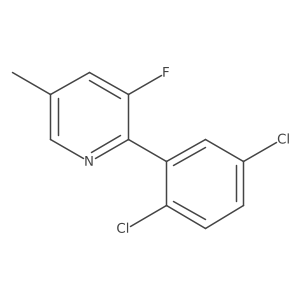 2-(2,5-Dichlorophenyl)-3-fluoro-5-methylpyridine结构式