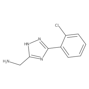 1H-1,2,4-Triazole-5-methanamine, 3-(2-chlorophenyl)-结构式