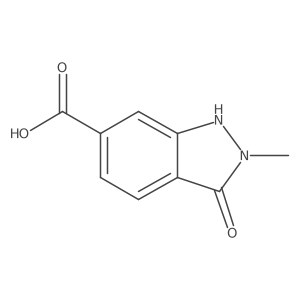 2-methyl-3-oxo-2,3-dihydro-1H-indazole-6-carboxylic acid Structure