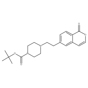Tert-butyl 4-(2-(1-oxo-1h-isochromen-6-yl)ethyl)piperazine-1-carboxylate Structure