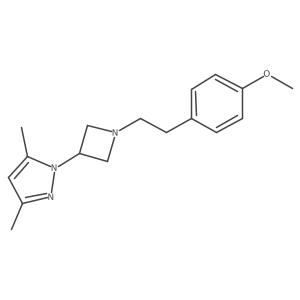 1-{1-[2-(4-methoxyphenyl)ethyl]azetidin-3-yl}-3,5-dimethyl-1H-pyrazole Structure