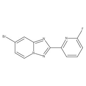 7-Bromo-2-(6-fluoropyridin-2-YL)-[1,2,4]triazolo[1,5-A]pyridine Structure