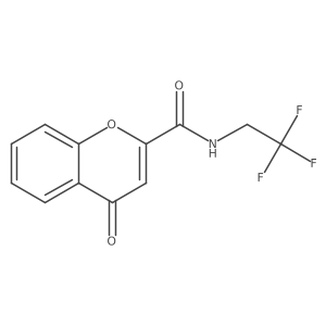 4-oxo-N-(2,2,2-trifluoroethyl)-4H-chromene-2-carboxamide Structure