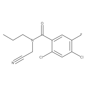 2,4-dichloro-N-(cyanomethyl)-5-fluoro-N-propylbenzamide Structure