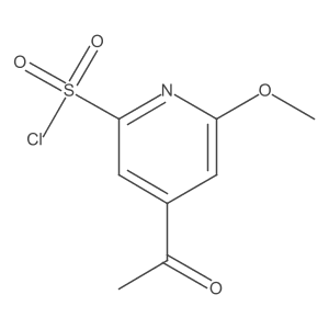 4-Acetyl-6-methoxypyridine-2-sulfonyl chloride结构式